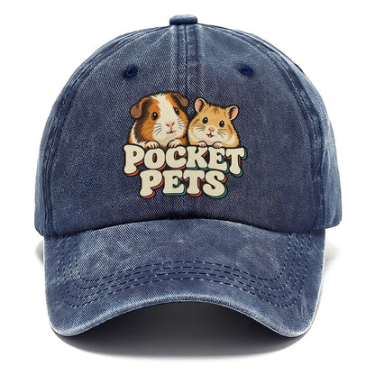 Pocket Pets Small Pet Logos Classic Cap – Twilight Navy