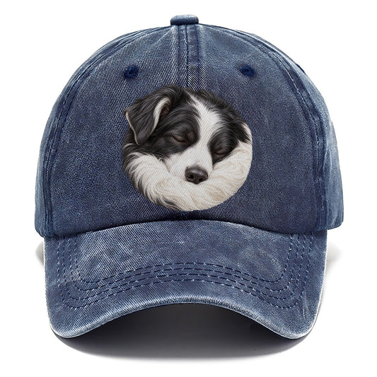 Border Collie Ruff Tuck Pastimes Companions Classic Cap – Twilight Navy