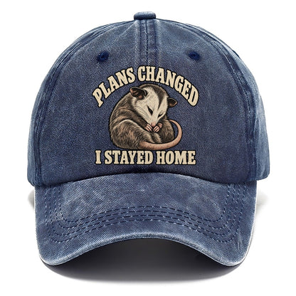 Opossum Staying Home Character Club Classic Cap – Twilight Navy
