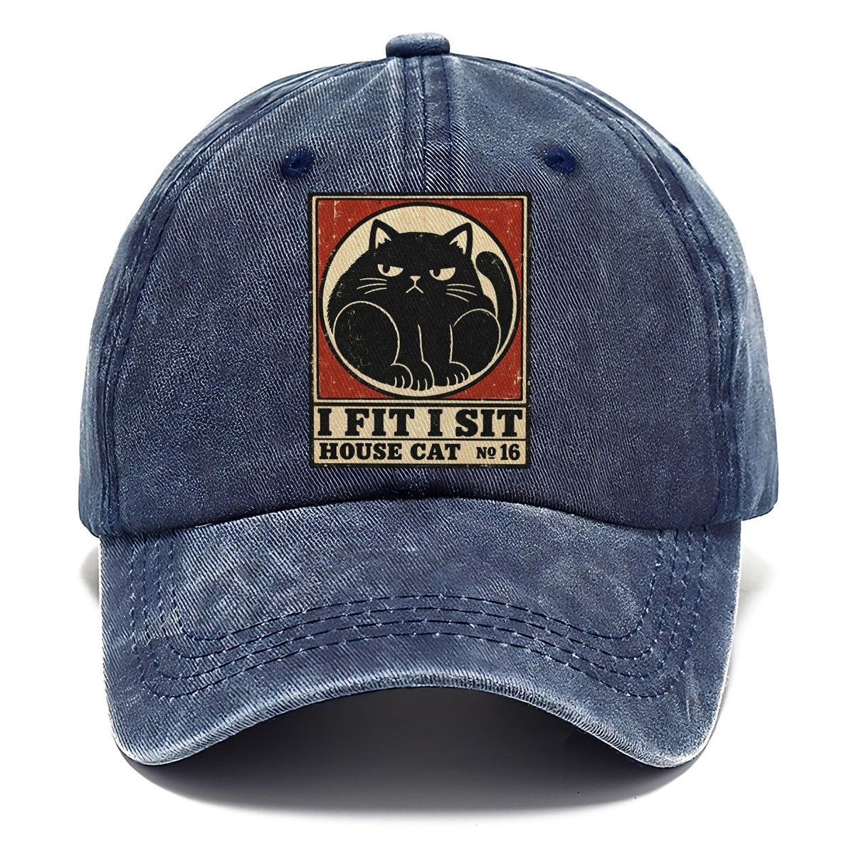 I Fit I Sit Neko Says No Classic Cap – Twilight Navy