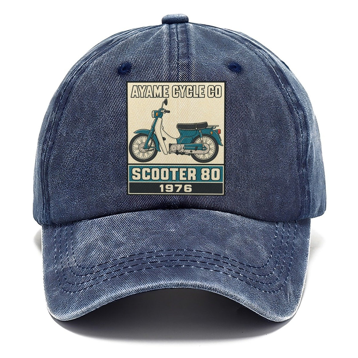 Ayame Scooter 80 Showa Speed Plates Classic Cap – Twilight Navy