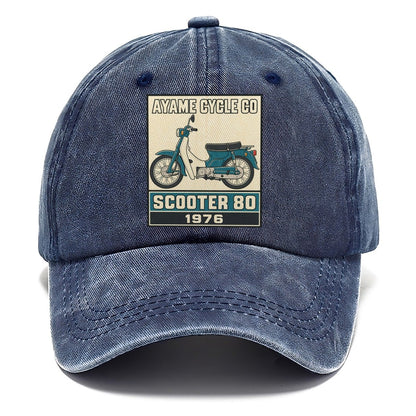 Ayame Scooter 80 Showa Speed Plates Classic Cap – Twilight Navy