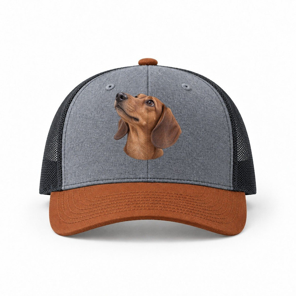 Heather Grey-Rust-Charcoal — front view