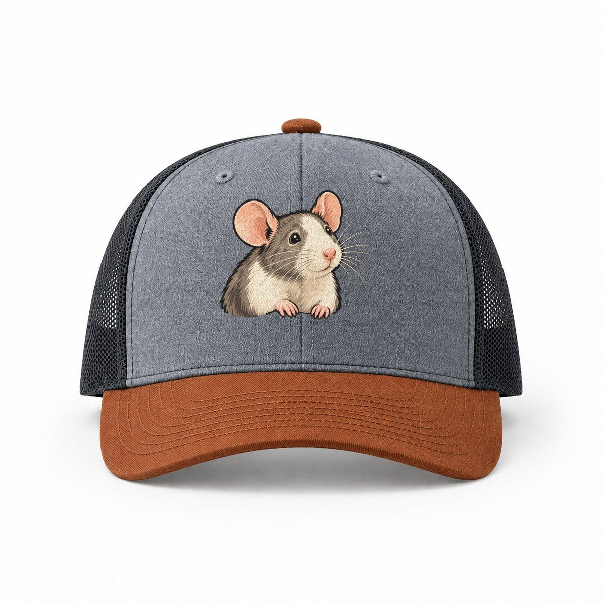 Heather Grey-Rust-Charcoal — front view