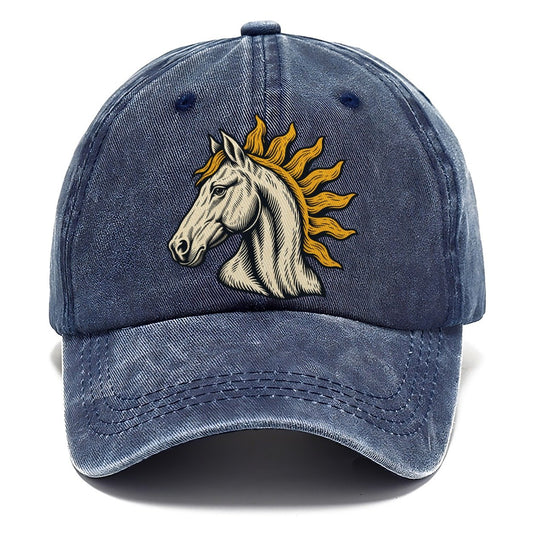 Horse Sun Mane Sundown Familiars Classic Cap – Twilight Navy