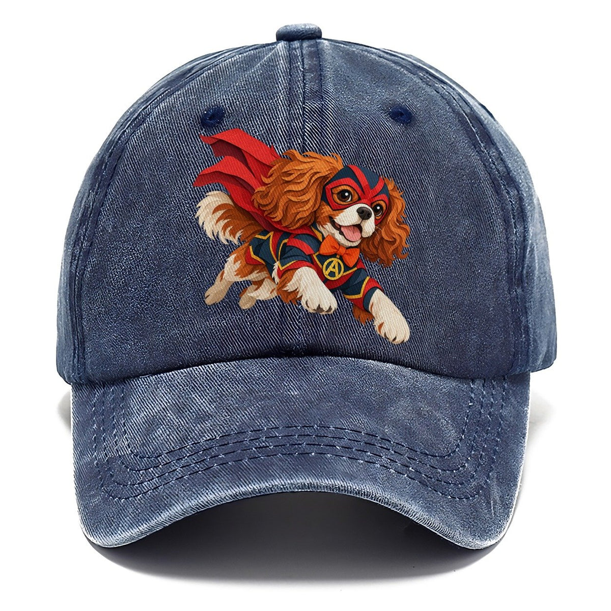 Superhero Cavalier Spaniel Classic Cap – Twilight Navy