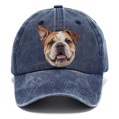 Bulldog One Ear Up Everyday Originals Classic Cap – Twilight Navy