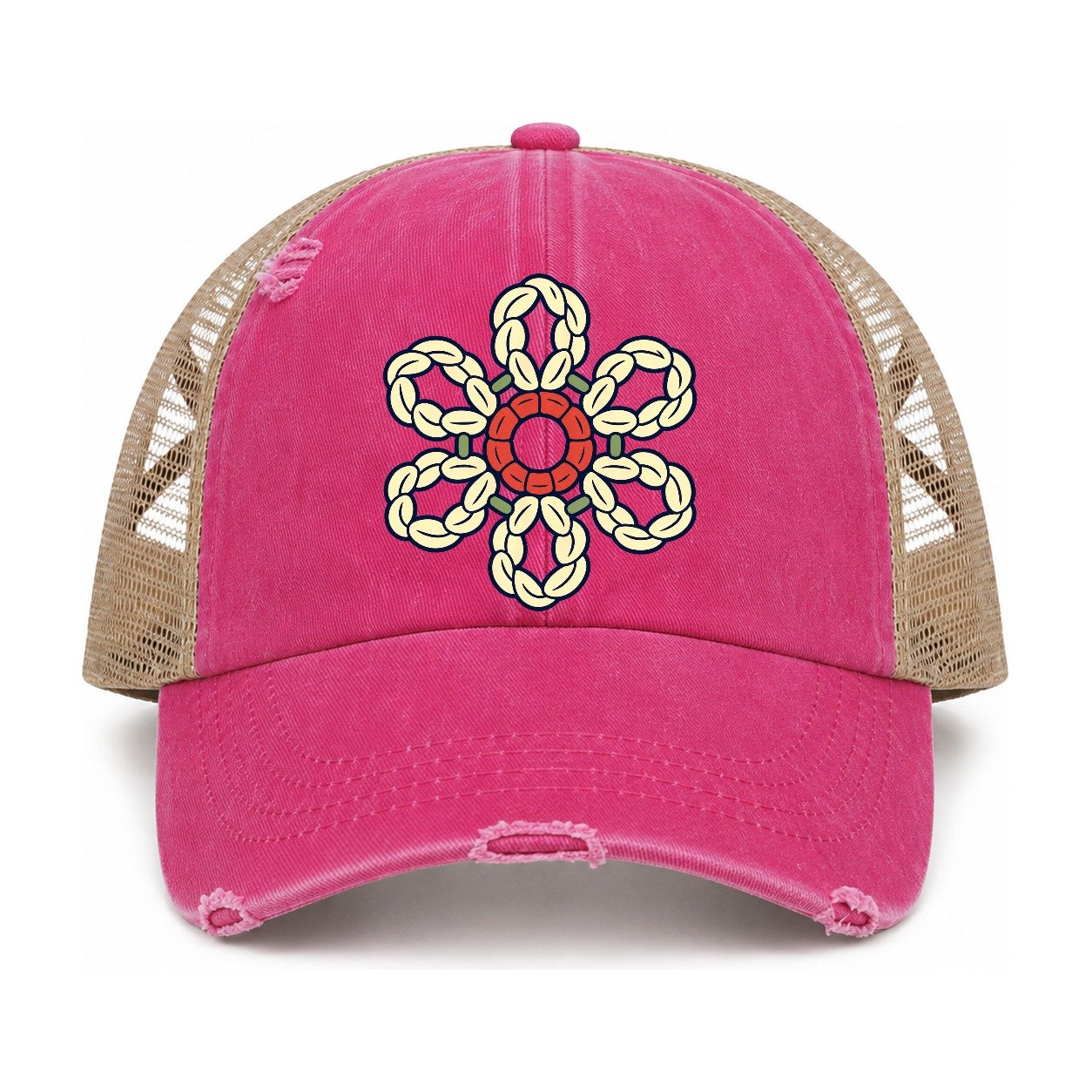 Raspberry-Khaki — front view