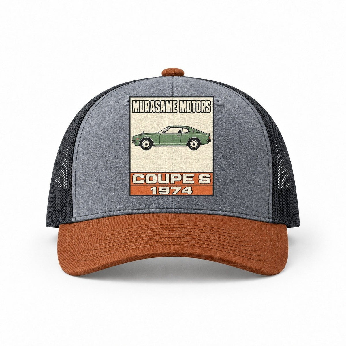 Heather Grey-Rust-Charcoal — front view