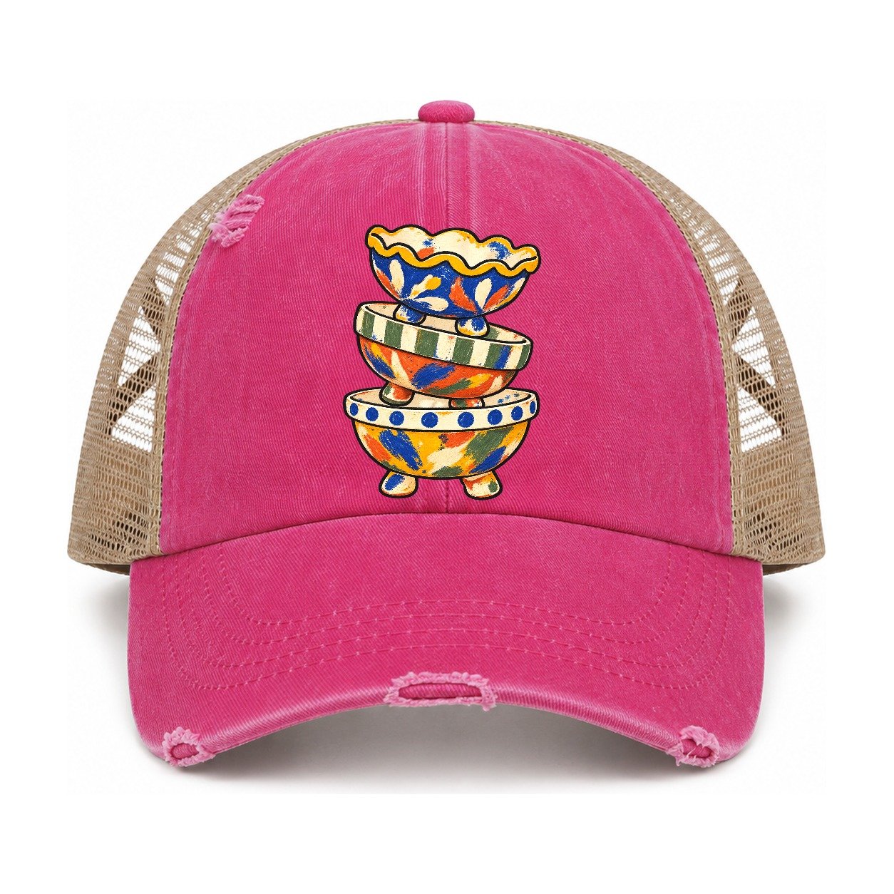 Raspberry-Khaki — front view