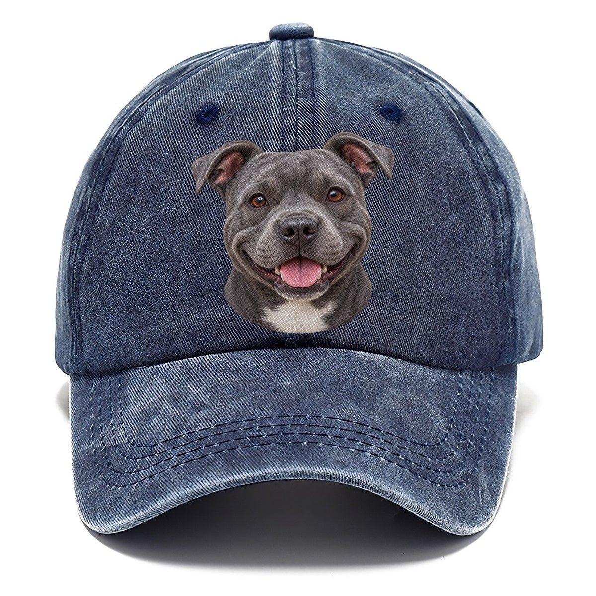 Staffy Blue Velvet Grin Pastimes Companions Classic Cap – Twilight Navy