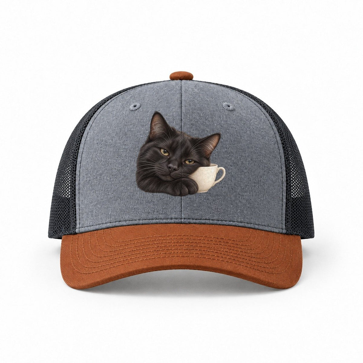 Heather Grey-Rust-Charcoal — front view