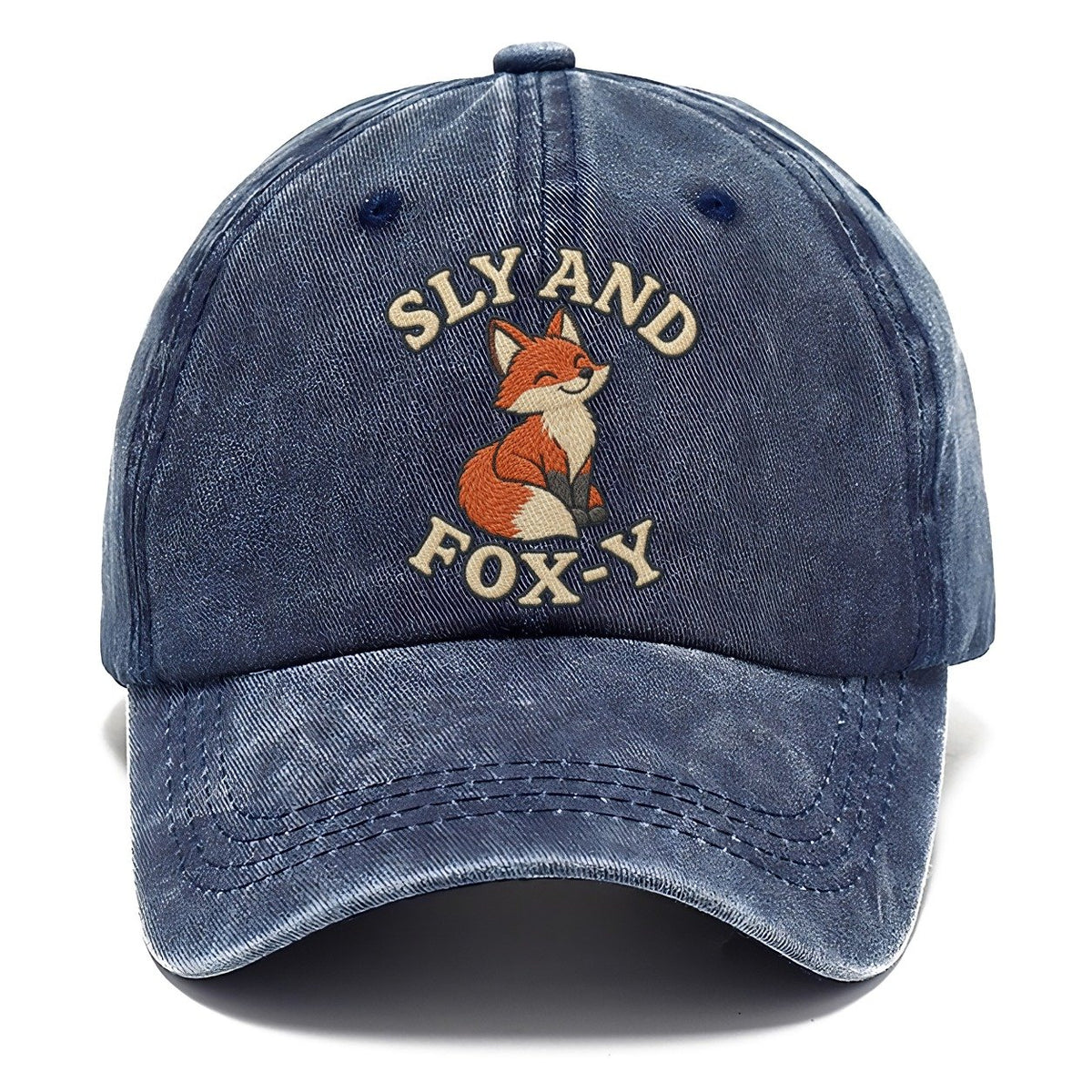 Fox Animal Puns Classic Cap – Twilight Navy
