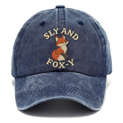 Fox Animal Puns Classic Cap – Twilight Navy