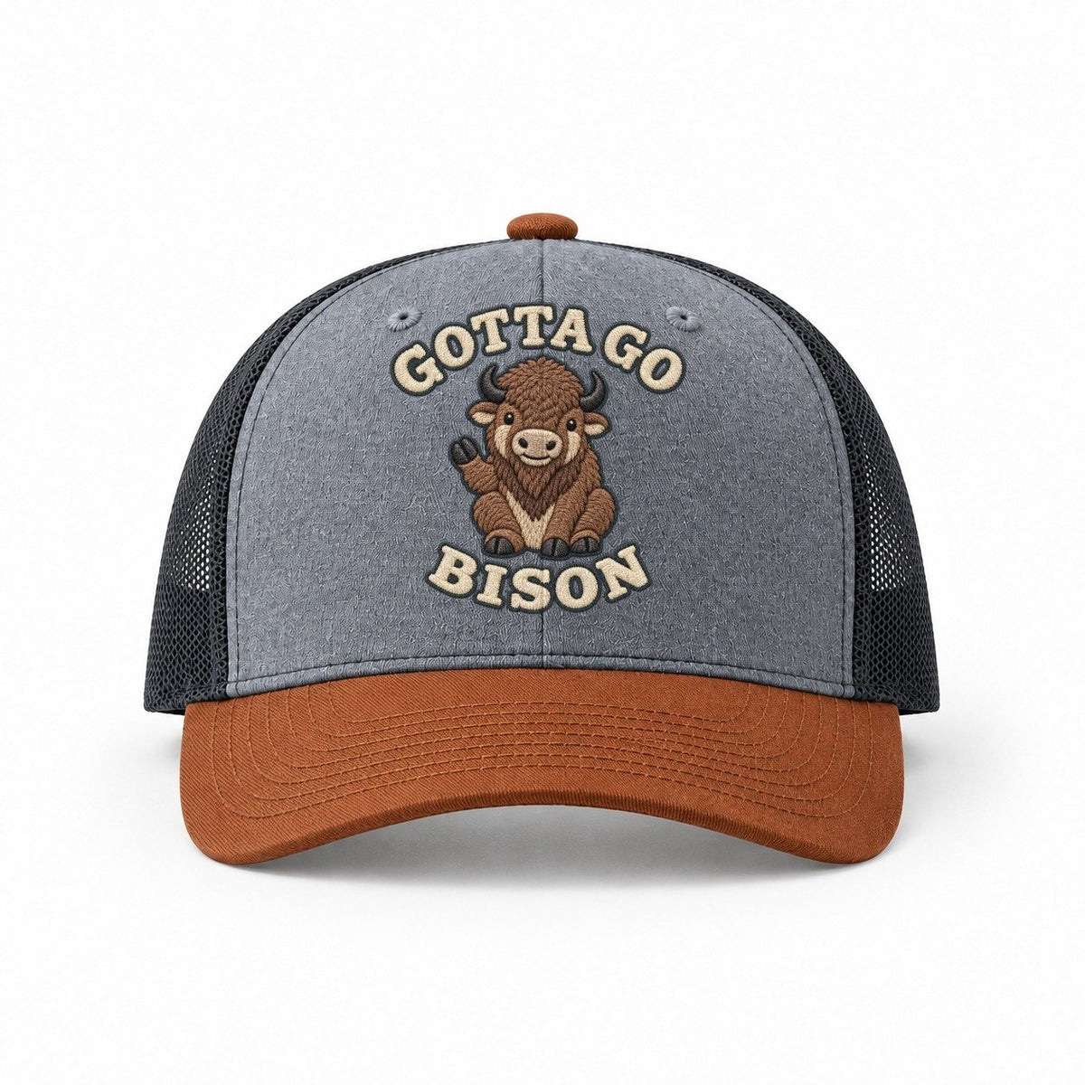 Heather Grey-Rust-Charcoal — front view