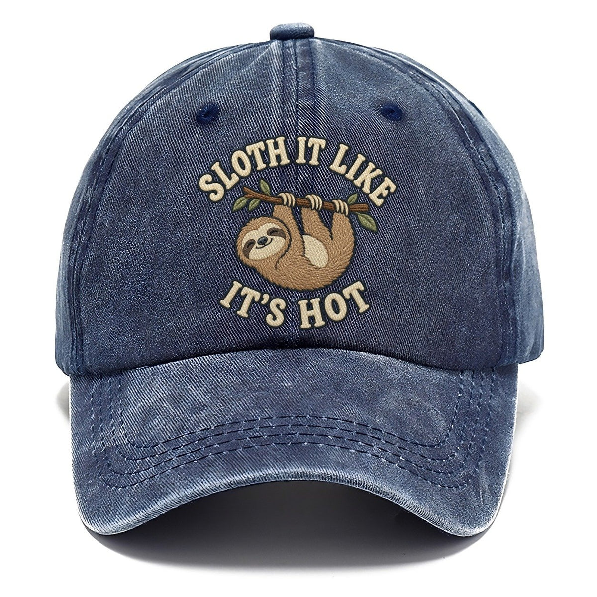 Sloth Animal Puns Classic Cap – Twilight Navy