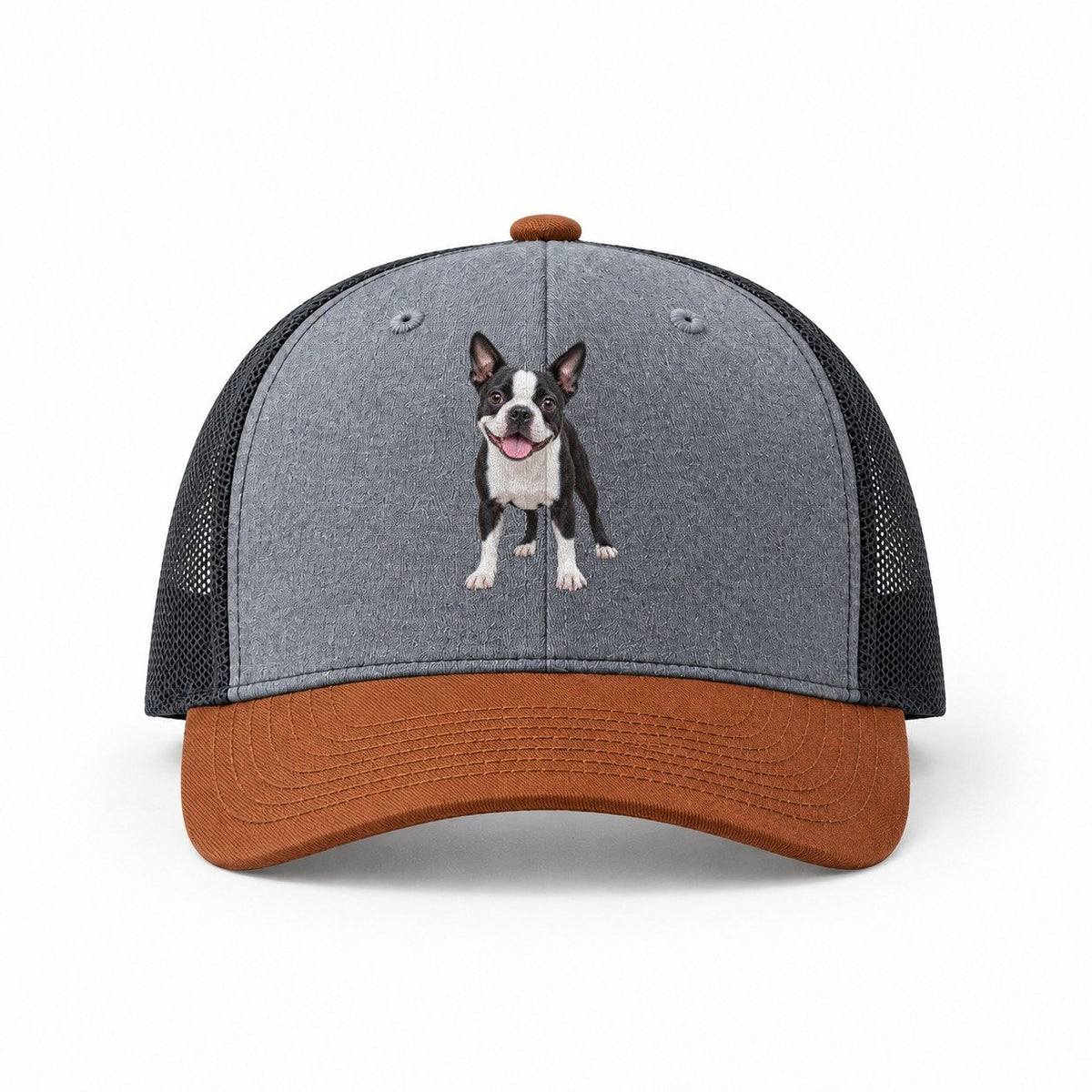 Heather Grey-Rust-Charcoal — front view