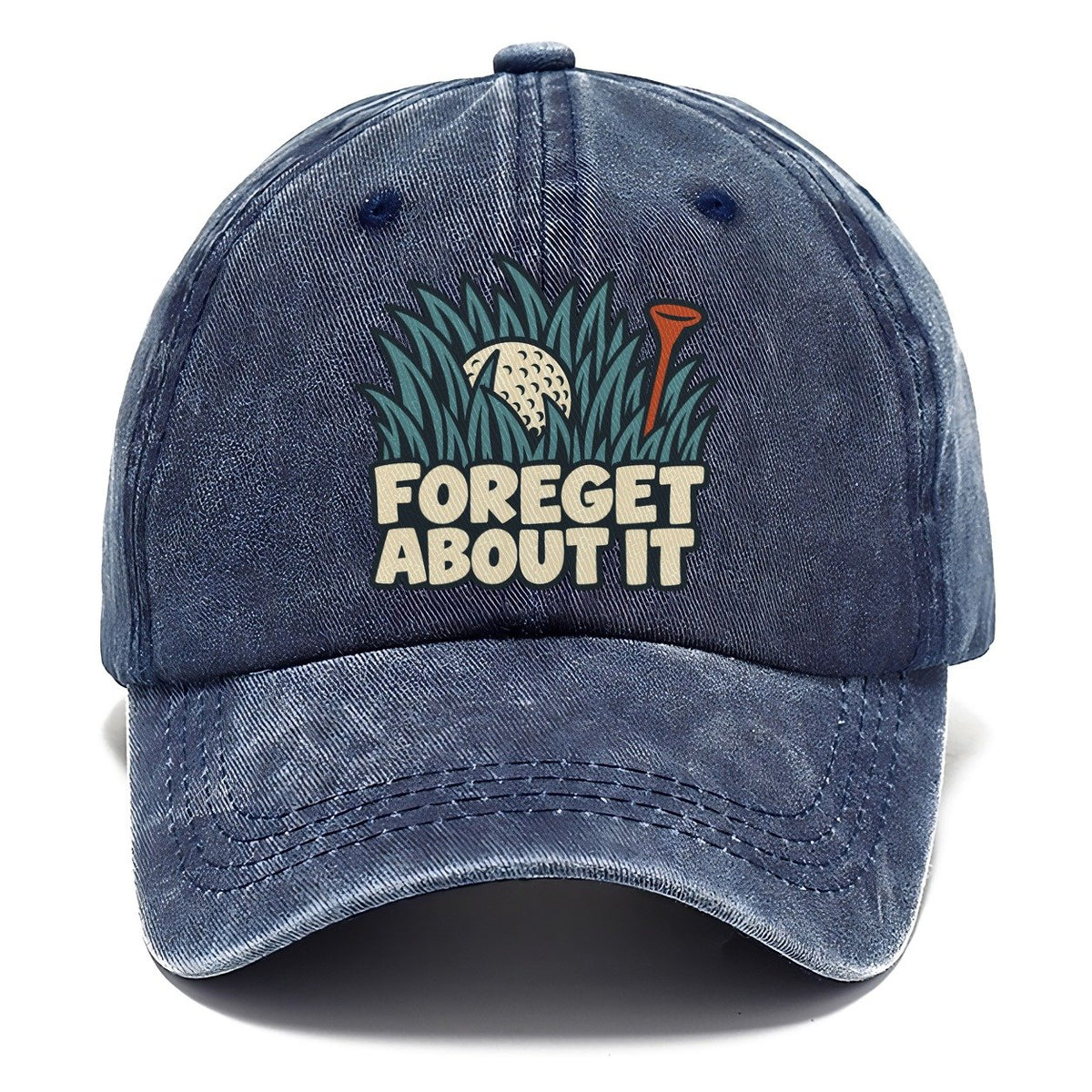 Foreget About It Familiar Punchlines Classic Cap – Twilight Navy