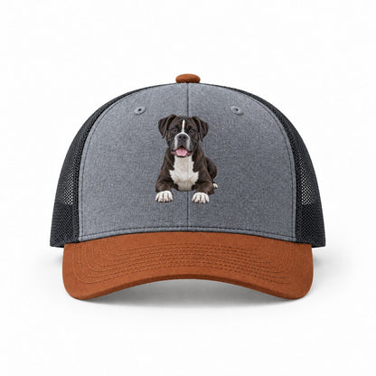 Heather Grey-Rust-Charcoal — front view