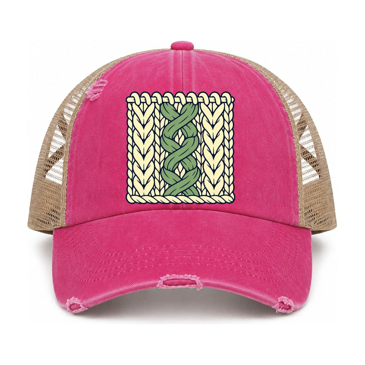 Raspberry-Khaki — front view