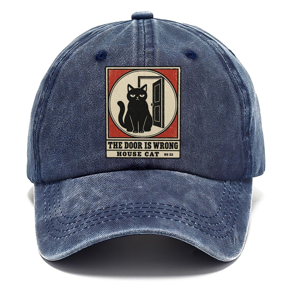 The Door Is Wrong Neko Says No Classic Cap – Twilight Navy