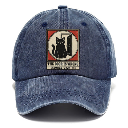The Door Is Wrong Neko Says No Classic Cap – Twilight Navy