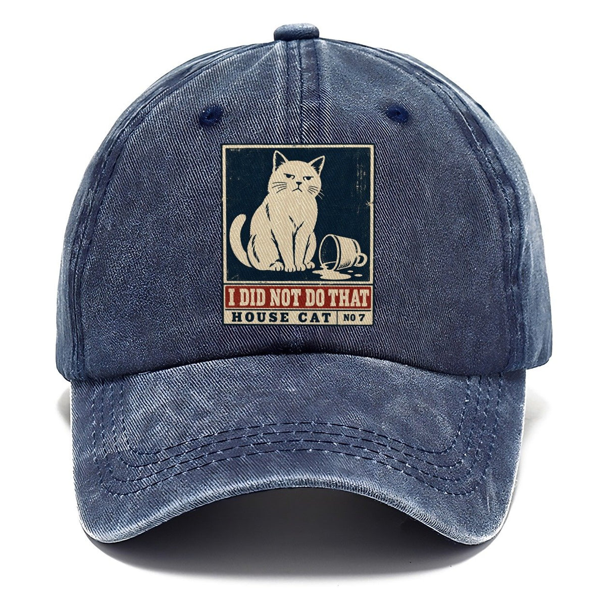 I Did Not Do That Neko Says No Classic Cap – Twilight Navy