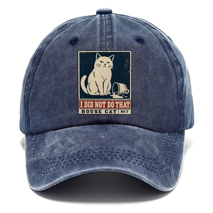 I Did Not Do That Neko Says No Classic Cap – Twilight Navy