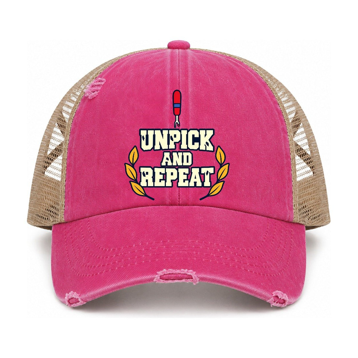 Raspberry-Khaki — front view