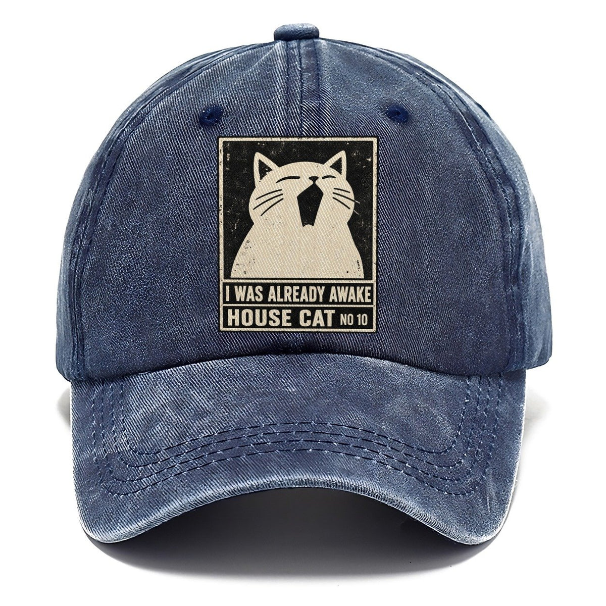 I Was Already Awake Neko Says No Classic Cap – Twilight Navy