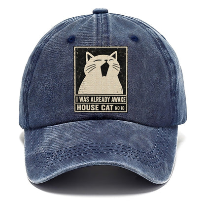 I Was Already Awake Neko Says No Classic Cap – Twilight Navy