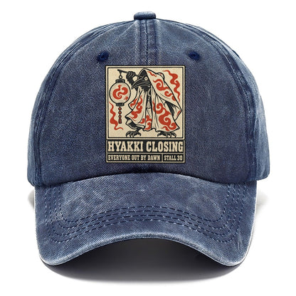 Hyakki Closing Yokai Night Market Classic Cap – Twilight Navy