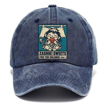 Zashiki Sweets Yokai Night Market Classic Cap – Twilight Navy