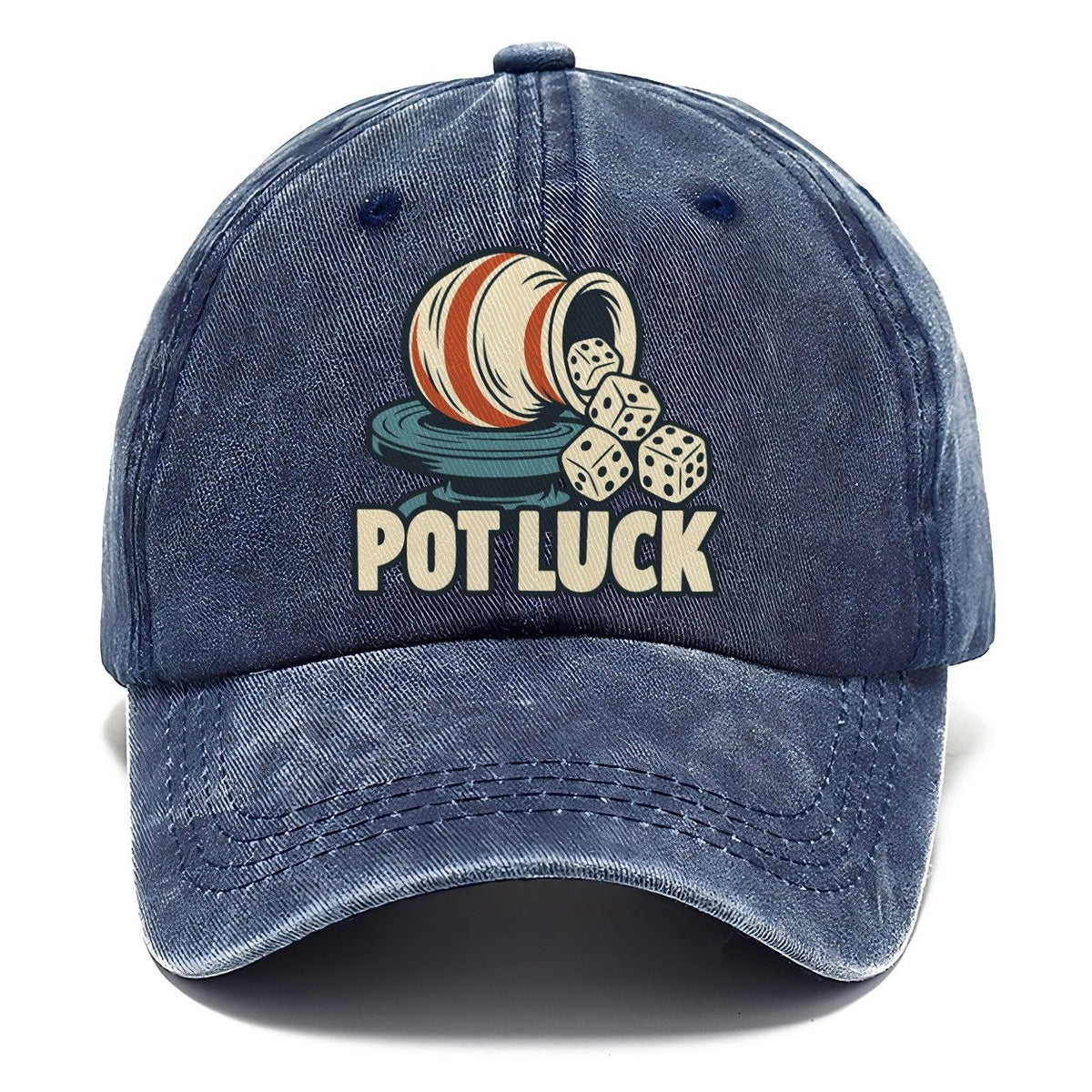 Pot Luck Familiar Punchlines Classic Cap – Twilight Navy