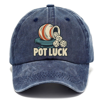 Pot Luck Familiar Punchlines Classic Cap – Twilight Navy