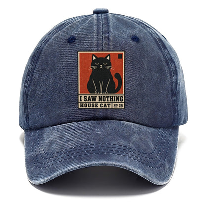 I Saw Nothing Neko Says No Classic Cap – Twilight Navy
