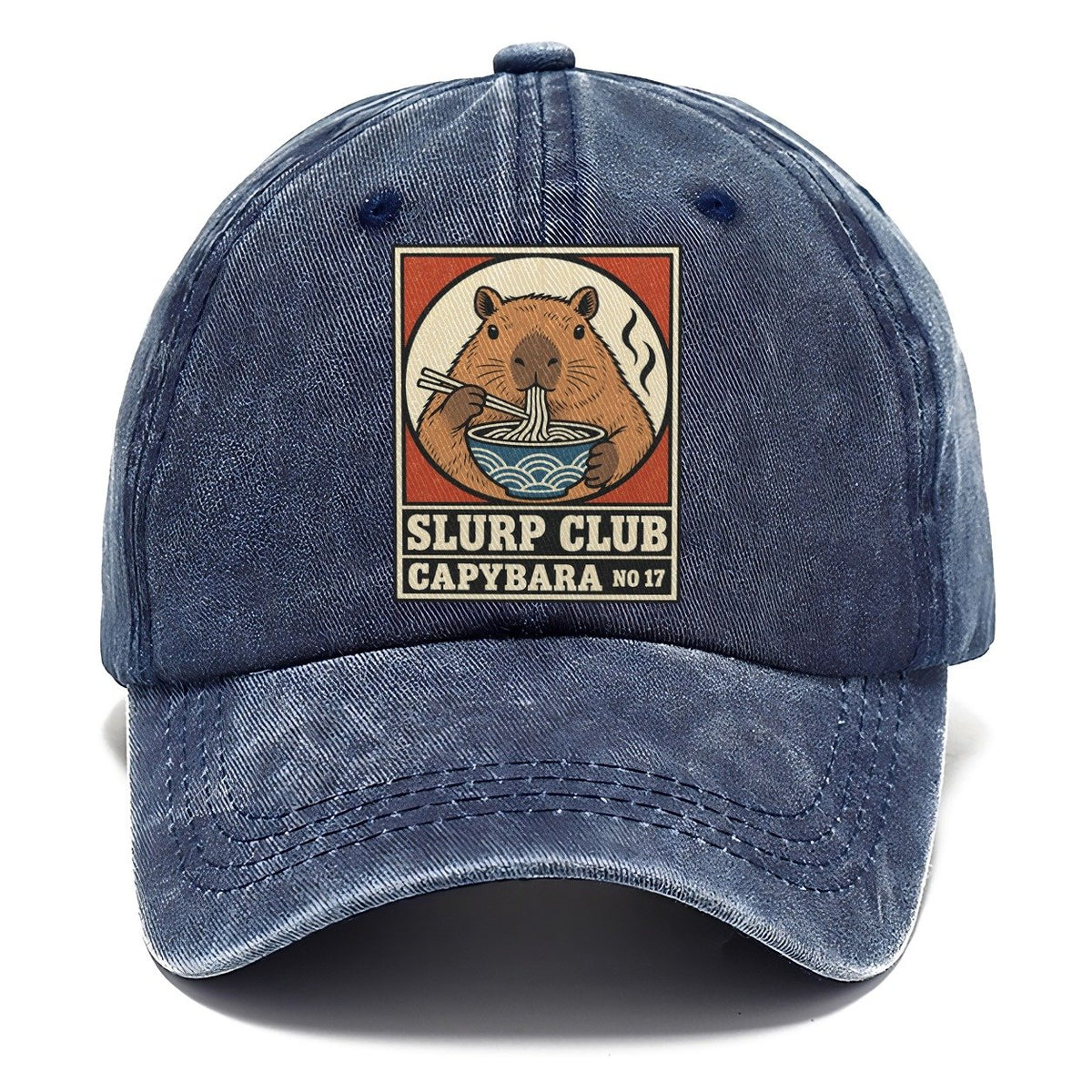 Capybara Calm Slurp Club Classic Cap – Twilight Navy