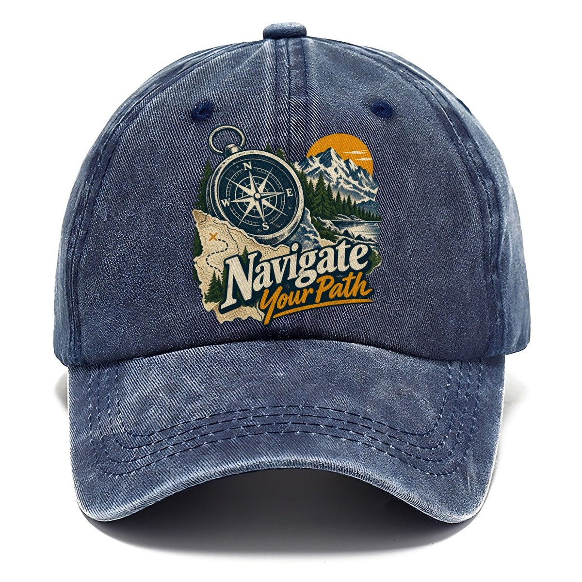 Navigate Your Path Compass Classic Cap – Twilight Navy