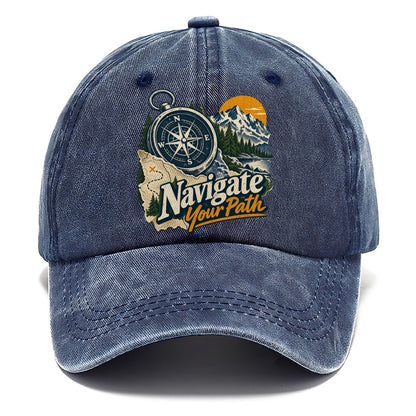 Navigate Your Path Compass Classic Cap – Twilight Navy
