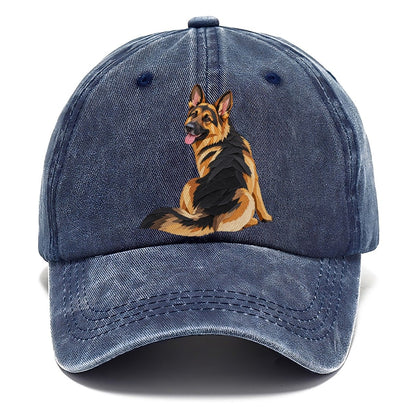 Papercut German Shepherd Classic Cap – Twilight Navy