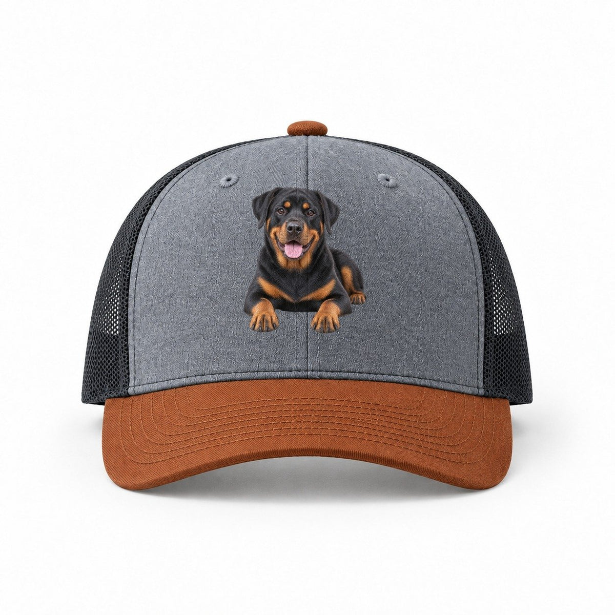 Heather Grey-Rust-Charcoal — front view