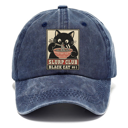 Black Cat Shoyu Slurp Club Classic Cap – Twilight Navy