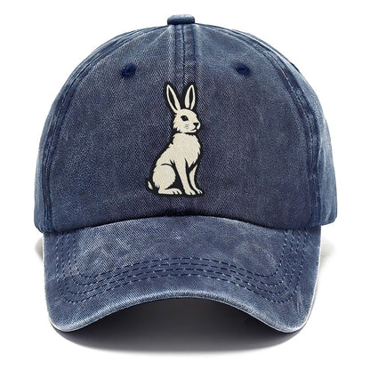 Cream Rabbit Profile Classic Cap – Twilight Navy