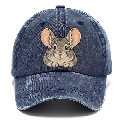 Chinchilla Big Ears Small Pet Logos Classic Cap – Twilight Navy