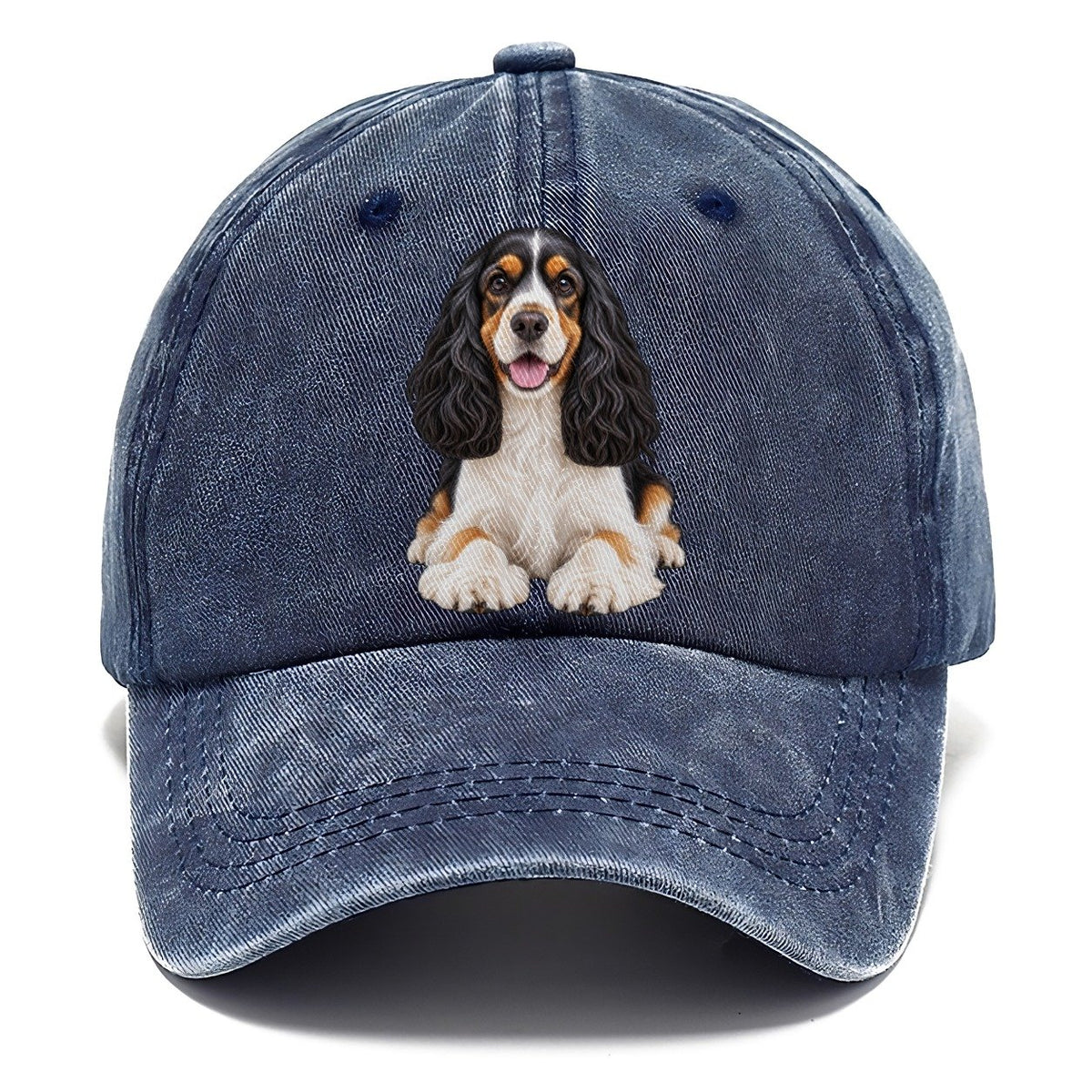 Tri Color Cocker Spaniel Classic Cap – Twilight Navy