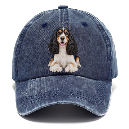 Tri Color Cocker Spaniel Classic Cap – Twilight Navy