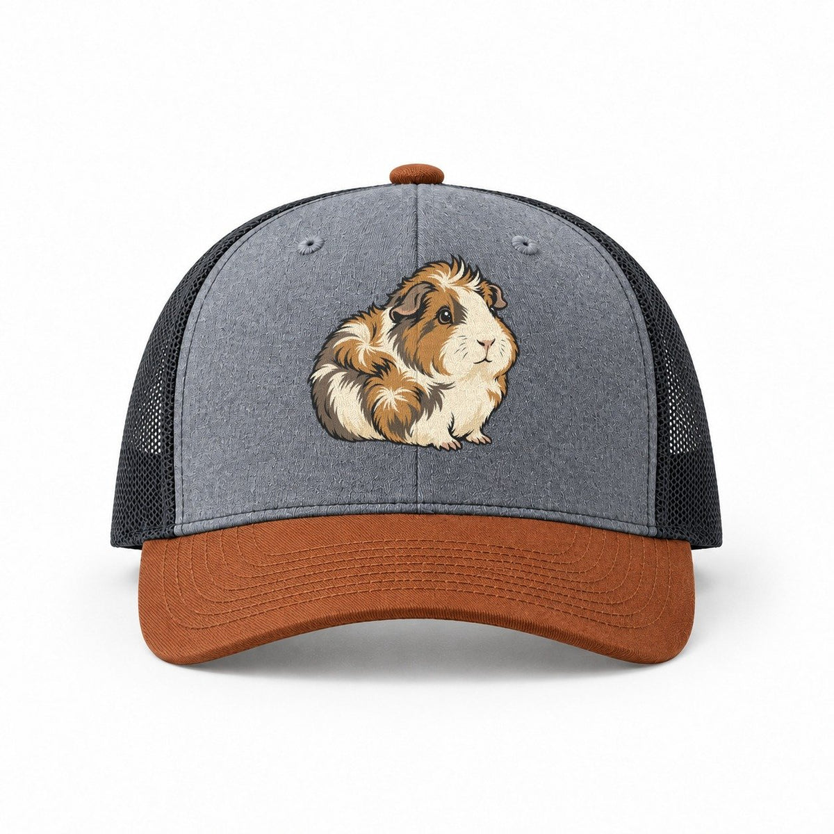 Heather Grey-Rust-Charcoal — front view
