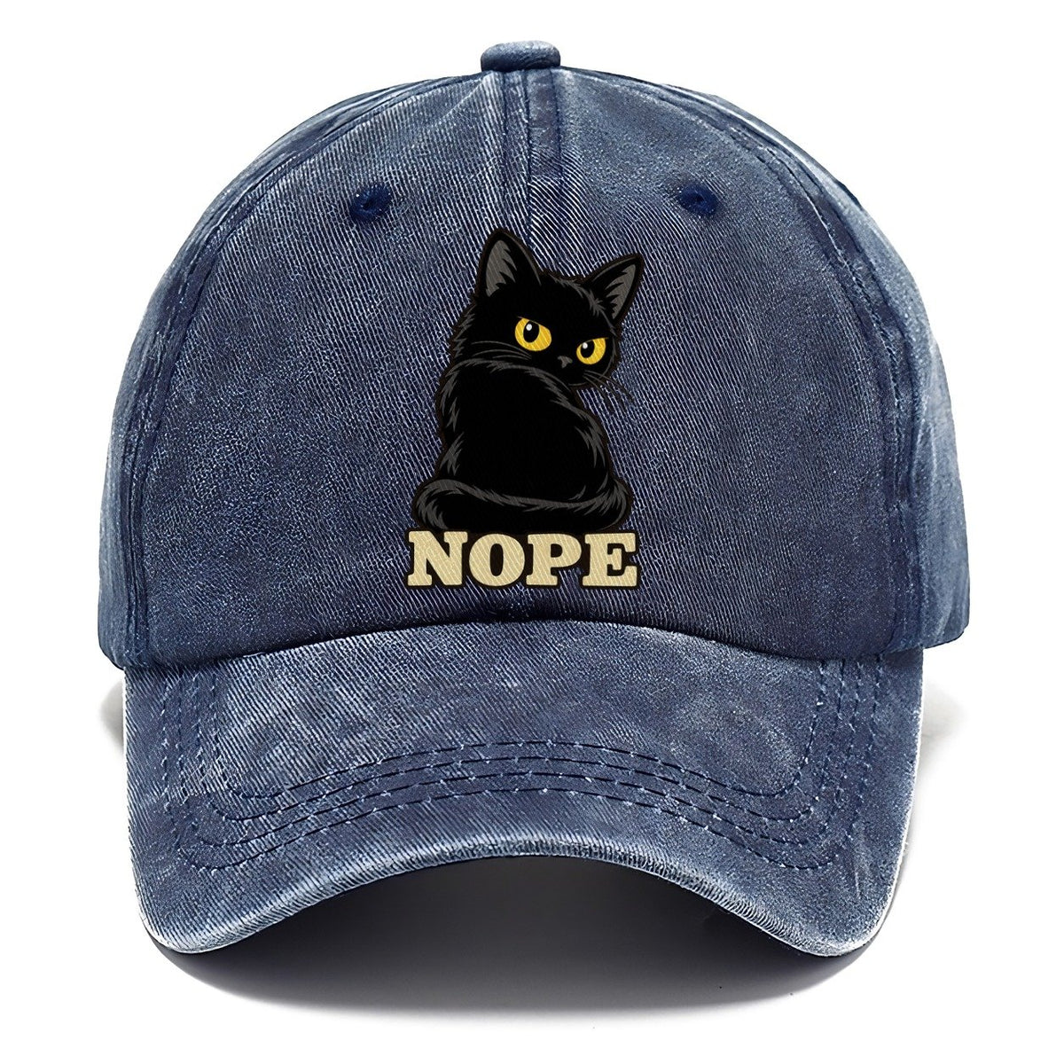 Black Cat Nope Fan Favorites Classic Cap – Twilight Navy