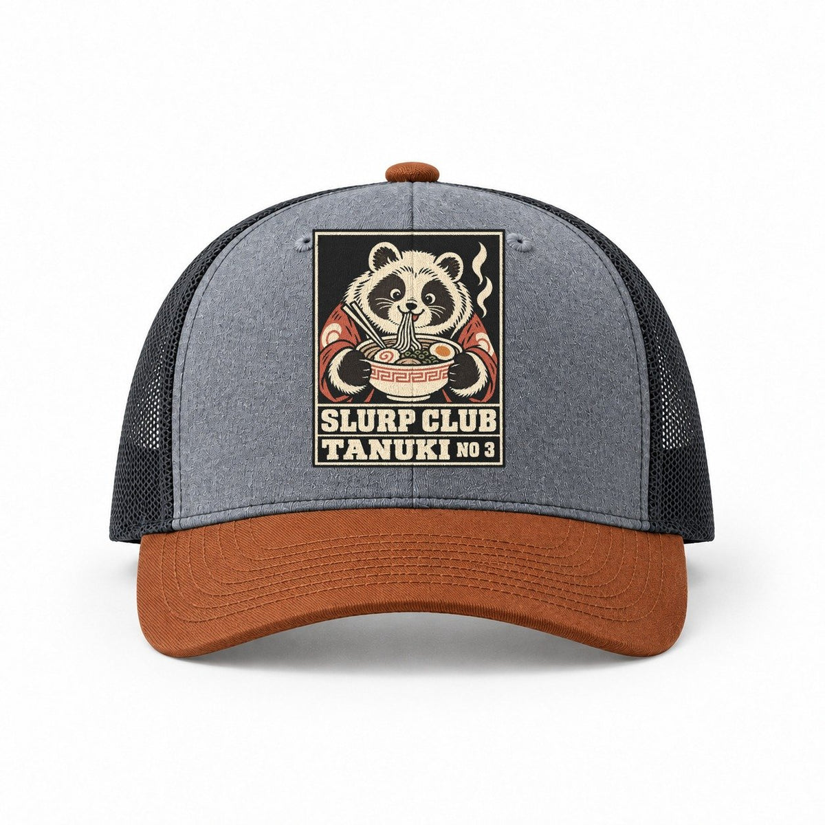 Heather Grey-Rust-Charcoal — front view