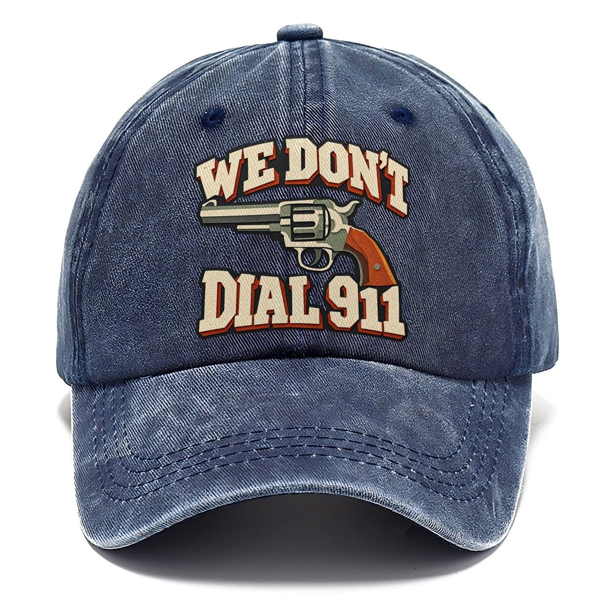 Layered Paper Cut We Don't Dial 911 Classic Cap – Twilight Navy